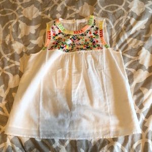 J Crew embroiled tank